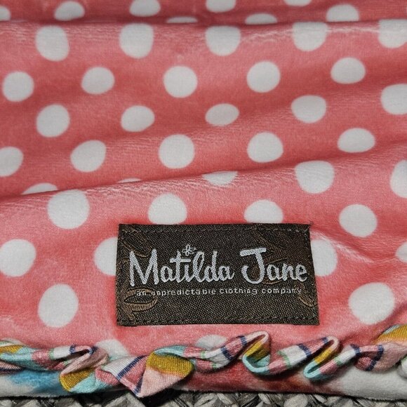 Matilda Jane AS I GROW Blanket Floral Pink Ruffles BABY MONTH PICTURES EUC 60x50 - Picture 4 of 11